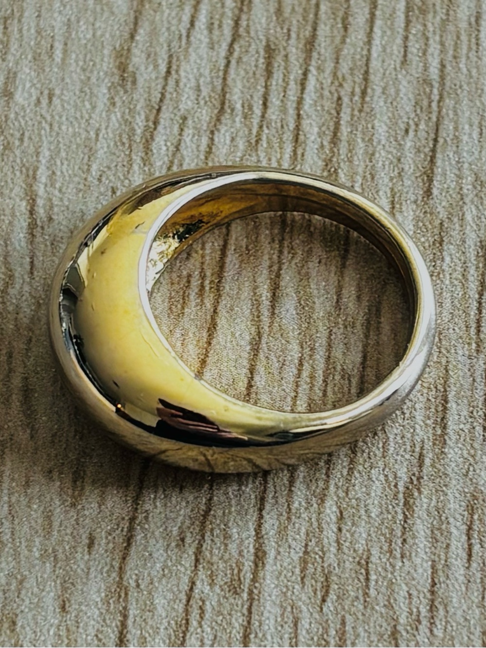 Modern Gold Dome Band Ring